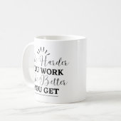 Mug Musique Motivationnelle Simple Noire (Devant gauche)