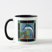 Mug Musique murale de tuiles de marlin de l'île de Cat (Gauche)