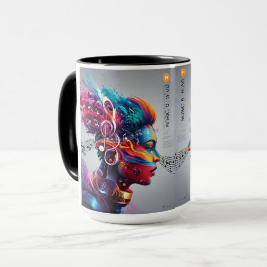 Mug Musique musicale (Devant gauche)