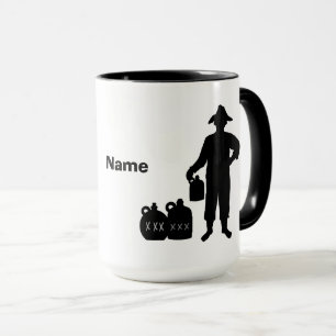 Mug Musique noir Silhouettes