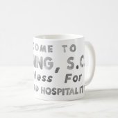 Mug Musique noire et blanche (Devant droit)