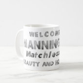 Mug Musique noire et blanche (Devant gauche)