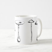 Mug Musique noire et blanche (Devant droit)