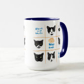 Mug Musique noire et blanche dans le hall (Devant droit)