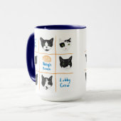 Mug Musique noire et blanche dans le hall (Devant gauche)