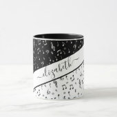 Mug Musique noire et blanche personnalisée (Centre)