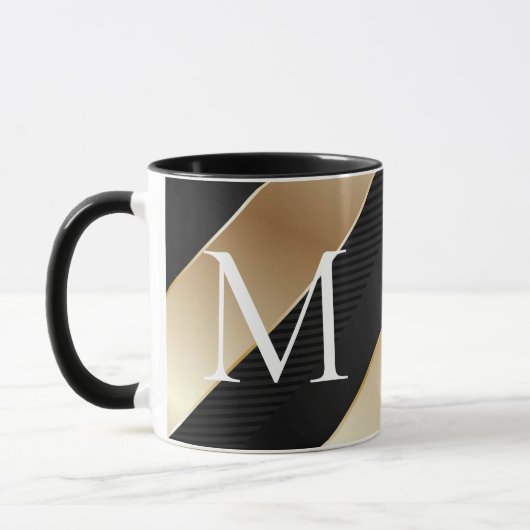 Mug Musique noire et or (Gauche)