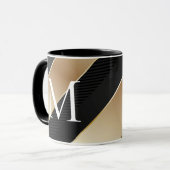 Mug Musique noire et or (Devant gauche)