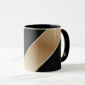 Mug Musique noire et or (Devant droit)