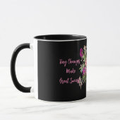 Mug Musique noire motivationnelle (Gauche)
