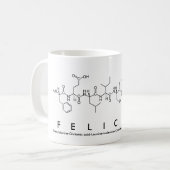 Mug Musique nom du peptide félicité (Devant gauche)