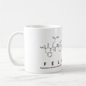 Mug Musique nom du peptide félicité (Gauche)