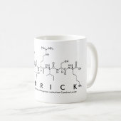Mug Musique nom du peptide Sedrick (Devant droit)