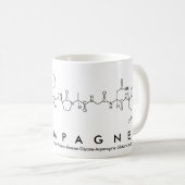 Mug Musique nom peptide Champagne (Devant droit)