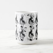 Mug Musique Note effet fumée noire et blanche (Centre)
