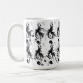Mug Musique Note effet fumée noire et blanche (Gauche)