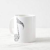 Mug Musique note musicale pour chanteur (Devant gauche)