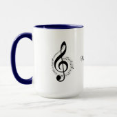 Mug Musique Notes Musique Musique personnalisée (Gauche)