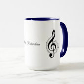 Mug Musique Notes Musique Musique personnalisée (Devant droit)