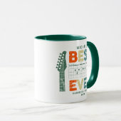Mug Musique Papa Meilleur papa Jamais Guitare Chords P (Devant droit)