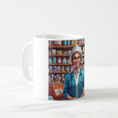 Mug Musique passionnée par l'image stock (Devant gauche)