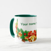Mug Musique personnalisable de Noël (Devant gauche)