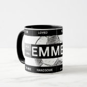 Mug Musique personnalisée (Devant gauche)