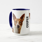 Mug Musique personnalisée Basenji (Devant gauche)