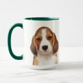 Mug Musique personnalisée beagle (Gauche)