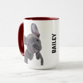 Mug Musique personnalisée Boston Terrier (Devant gauche)