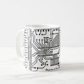 Mug Musique personnalisée de la carte de circuit (Devant gauche)
