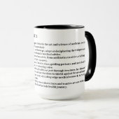 Mug Musique personnalisée du médecin (Devant droit)