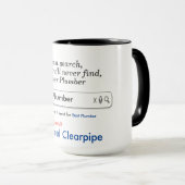 Mug Musique personnalisée en plomberie (Devant droit)
