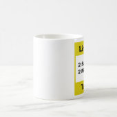 Mug Musique personnelle - Jaune (Centre)