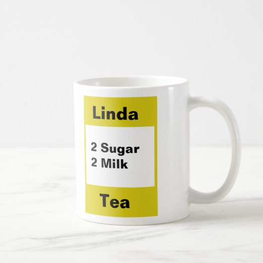 Mug Musique personnelle - Jaune (Droite)