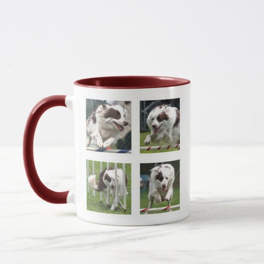 Mug Musique photo de chien rouge (Gauche)