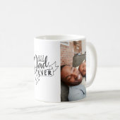 Mug Musique photo moderne Best Papa Jamais (Devant droit)
