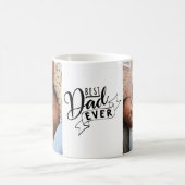 Mug Musique photo moderne Best Papa Jamais (Centre)