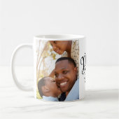 Mug Musique photo moderne Best Papa Jamais (Gauche)