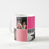 Mug Musique photo Pink Check (Devant gauche)