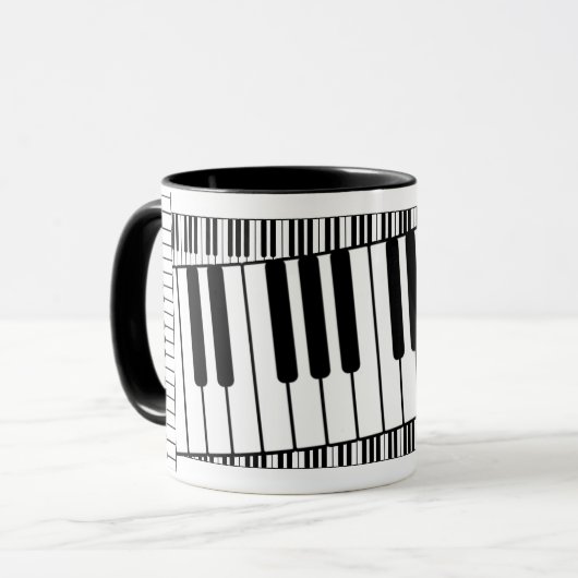Mug Musique pianiste (Devant gauche)