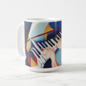 Mug Musique piano (Devant gauche)