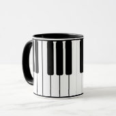 Mug Musique piano clavier (Devant gauche)