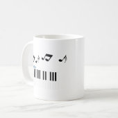 Mug Musique Piano Key Music Note (Devant gauche)