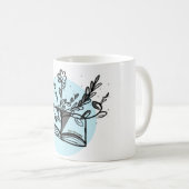 Mug Musique Plante du livre (Devant droit)