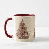Mug Musique primitive d'arbre de Noël (Gauche)