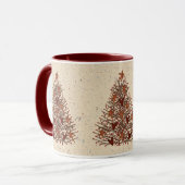 Mug Musique primitive d'arbre de Noël (Devant gauche)