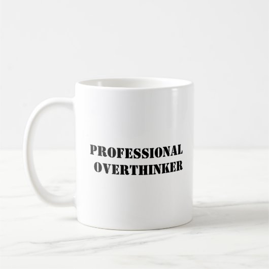 Mug Musique professionnelle Overthinker (Gauche)