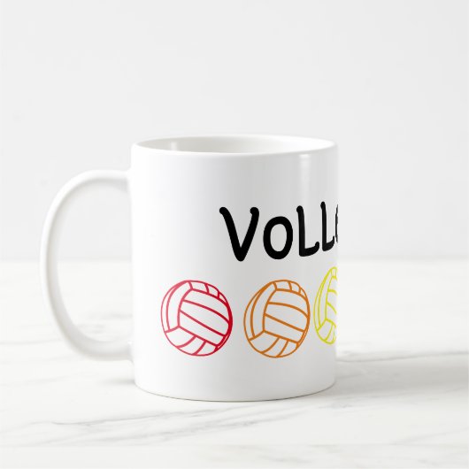 Mug Musique Rainbow Volleyball (Gauche)