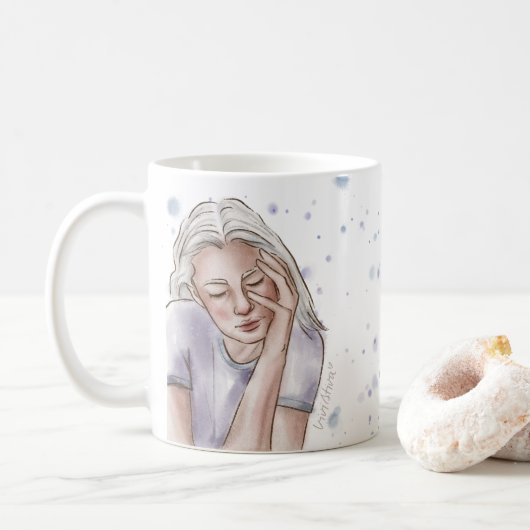 Mug Musique ralentie | Blue Splash & Girl (Avec donut)